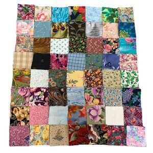 224 precut 2" Squares Floral Quilting Fabric Squares Sewing Crafts